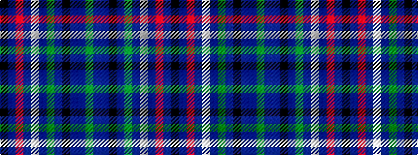 idealised woven sample of pattern GBBKBGBWBRBK