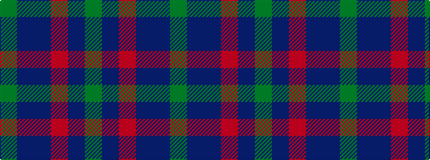 idealised woven sample of pattern GBBRBG