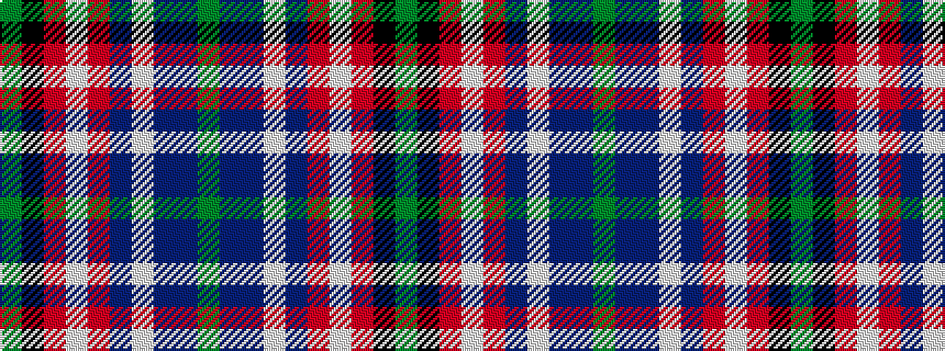 idealised woven sample of pattern GBBWBRWRKG
