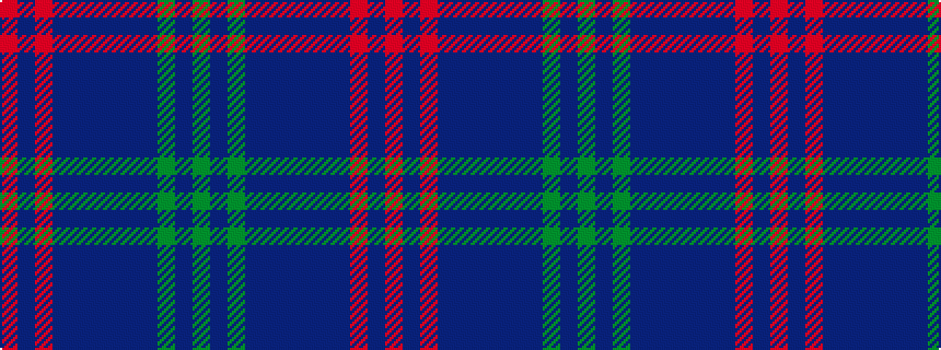 idealised woven sample of pattern GBGBBBBBBRBR