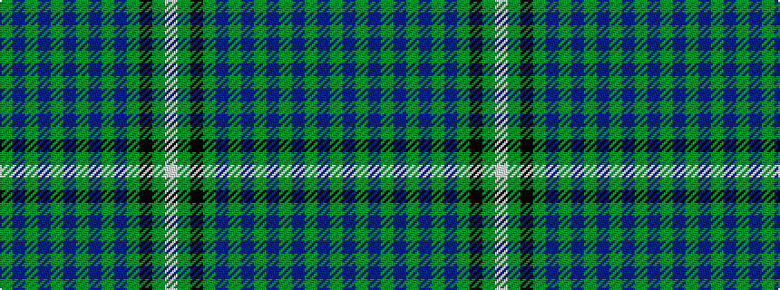 idealised woven sample of pattern GBGBGBGBGBGKGW