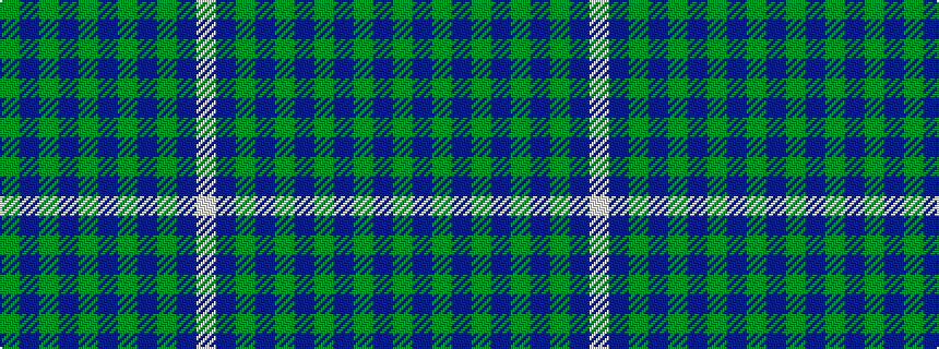 idealised woven sample of pattern GBGBGBGBGBW