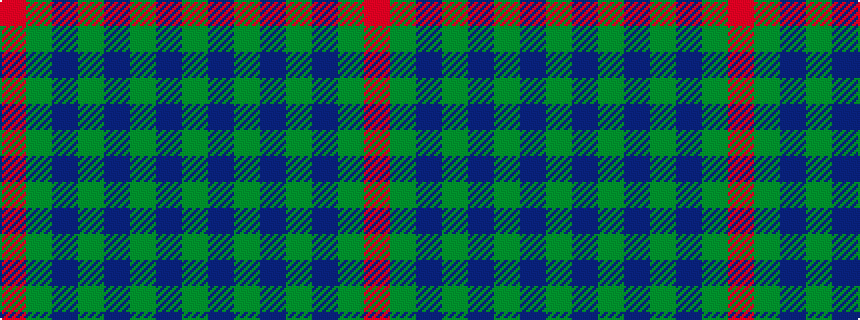 idealised woven sample of pattern GBGBGBGR