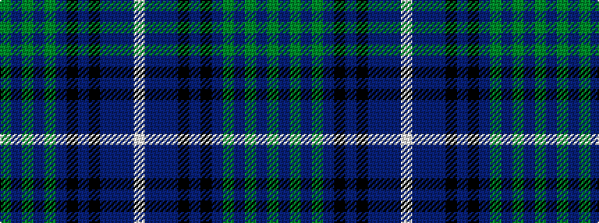 idealised woven sample of pattern GBGBGBKBKBBBW