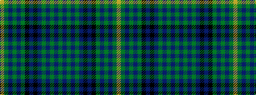 idealised woven sample of pattern GBGBGBKBKGBGBGY