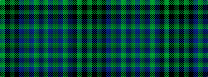 idealised woven sample of pattern GBGBGBKGKG
