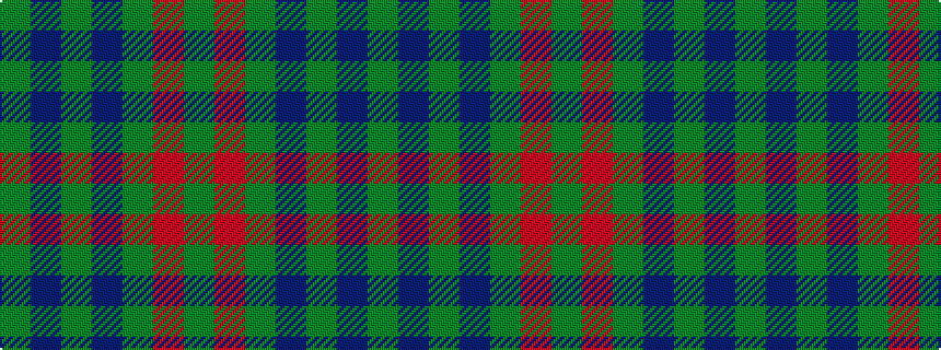 idealised woven sample of pattern GBGBGRG