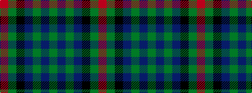 idealised woven sample of pattern GBGBKGR