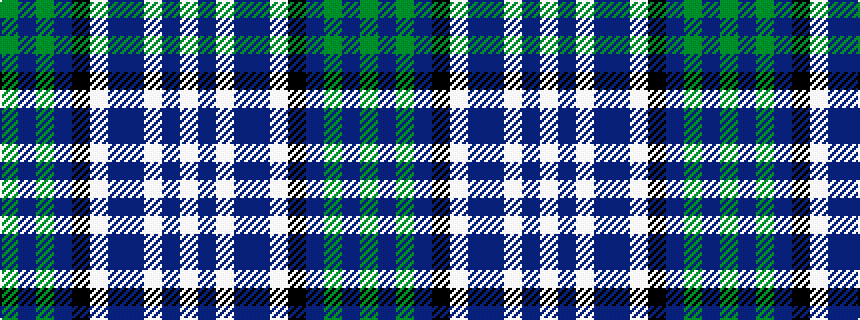 idealised woven sample of pattern GBGBKWBBWBW