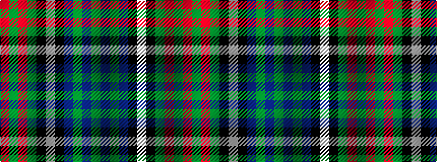 idealised woven sample of pattern GBGBKWKGRGR