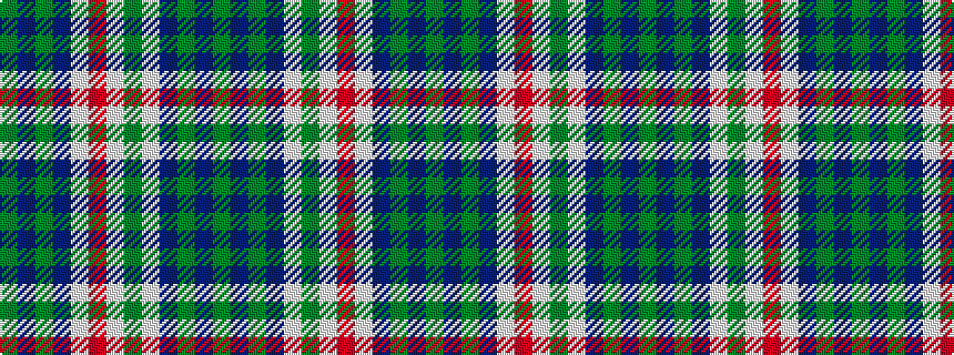 idealised woven sample of pattern GBGBWGWRWBGBG