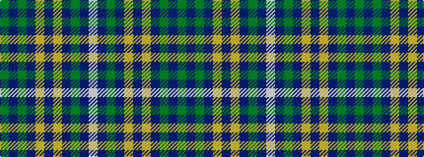 idealised woven sample of pattern GBGBYBYBGBW