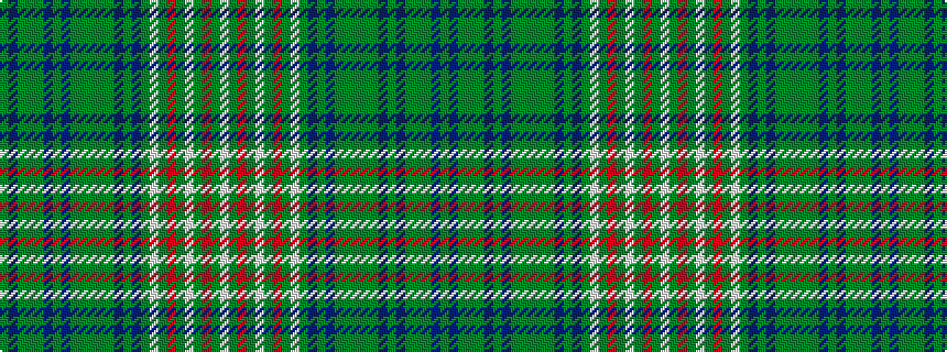 idealised woven sample of pattern GBGGGBGBGGGGGBGBGWGRGWGRGW