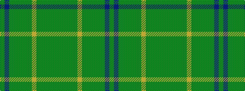 idealised woven sample of pattern GBGGGGGYGGGGG