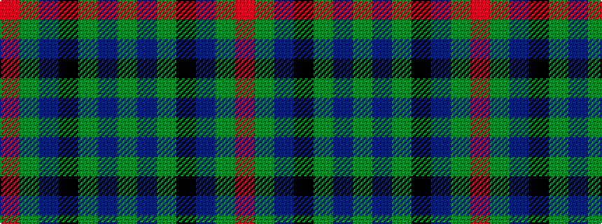 idealised woven sample of pattern GBGKBGR