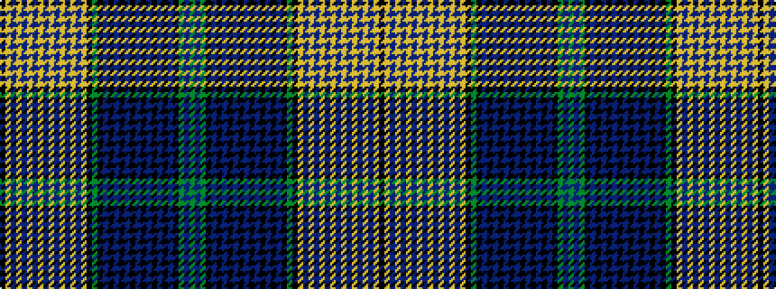 idealised woven sample of pattern GBGKBKBKBKBKBKBKBKGKYBYBYBYBYBYBYBYK