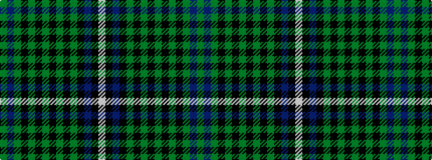 idealised woven sample of pattern GBGKGKGKGKGKBKW