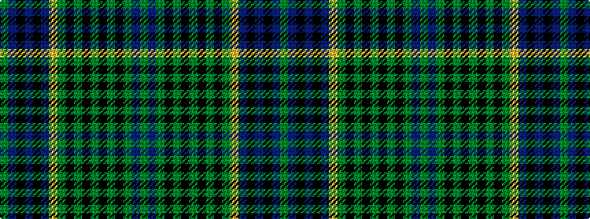 idealised woven sample of pattern GBGKGKGKGKGYBKBKBG
