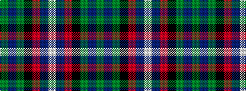 idealised woven sample of pattern GBGKRBW