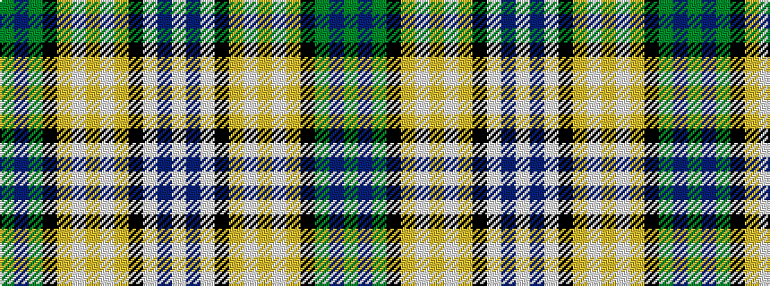 idealised woven sample of pattern GBGKYWYWYKWBW