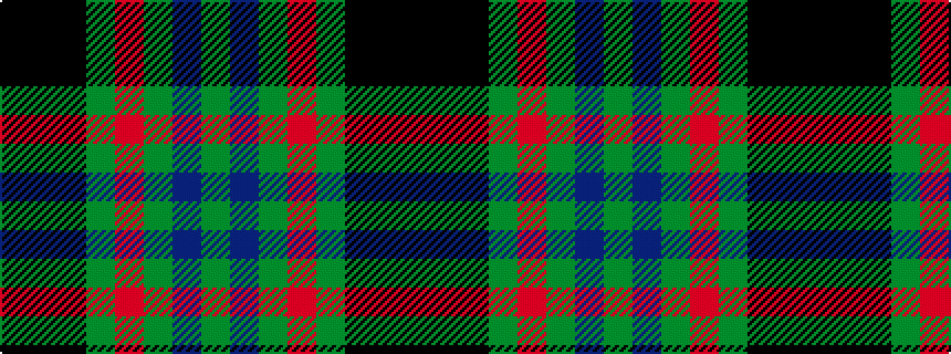 idealised woven sample of pattern GBGRGKKK