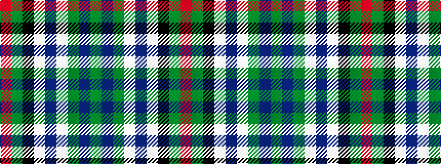 idealised woven sample of pattern GBGWBWKGR
