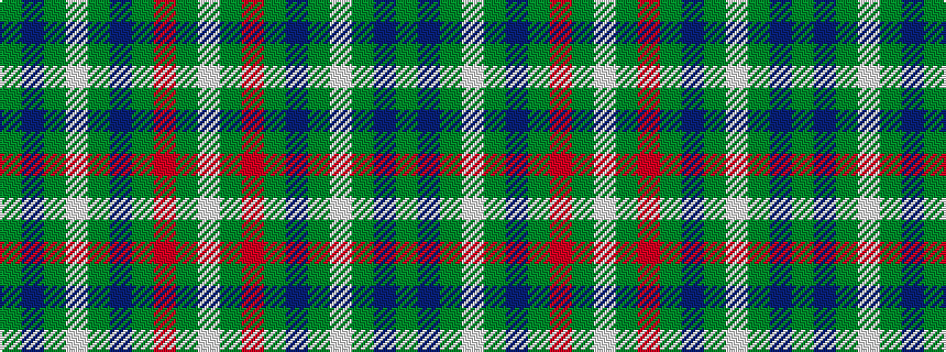 idealised woven sample of pattern GBGWGBGRGW