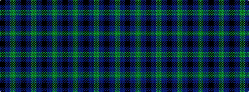 idealised woven sample of pattern GBKBGBKBGBK