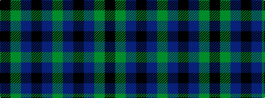 idealised woven sample of pattern GBKBGK