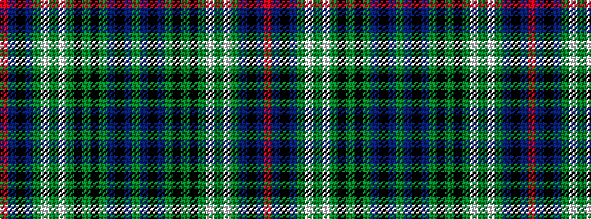 idealised woven sample of pattern GBKBGKGKGWGWGBKBR