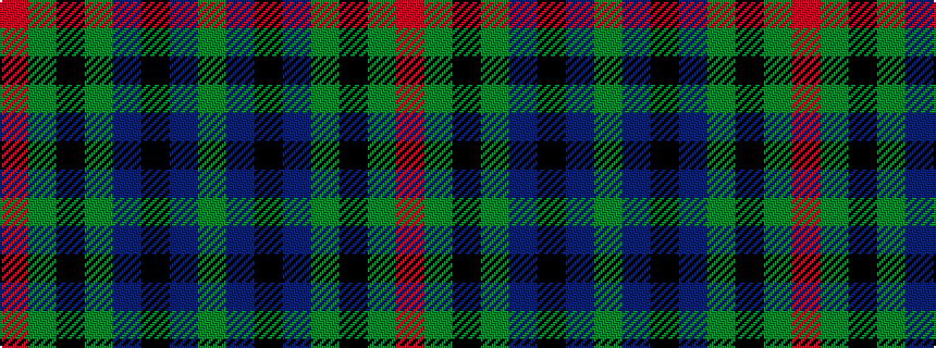 idealised woven sample of pattern GBKBGKGR
