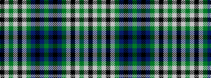 idealised woven sample of pattern GBKBGWKWGWK