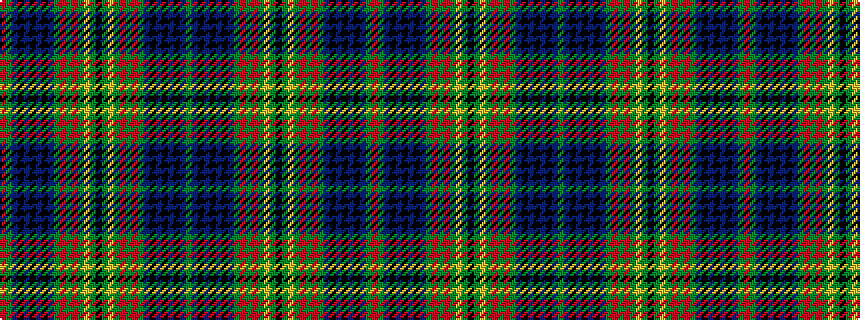 idealised woven sample of pattern GBKBKBKBGRGRGYGKGYGRGRGBKBKBKBGR
