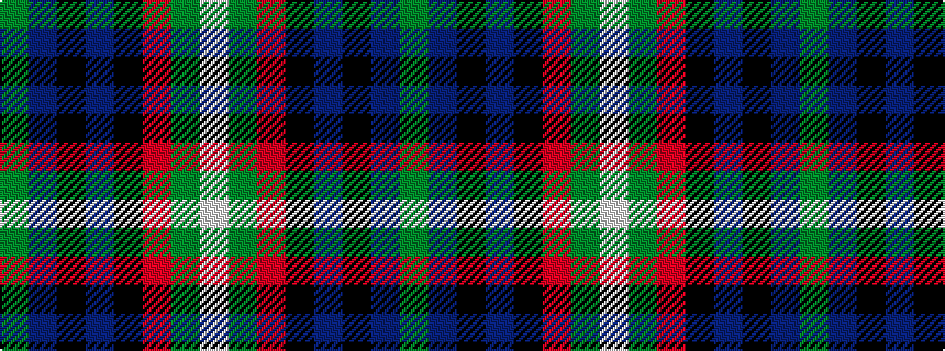 idealised woven sample of pattern GBKBKRGW