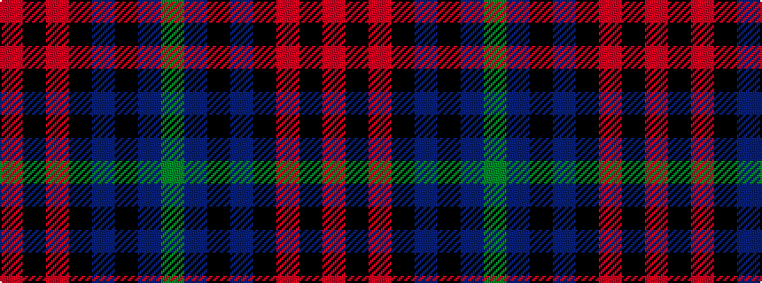 idealised woven sample of pattern GBKBKRKR