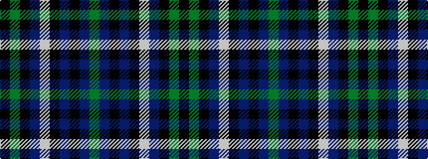 idealised woven sample of pattern GBKBKWBKGK