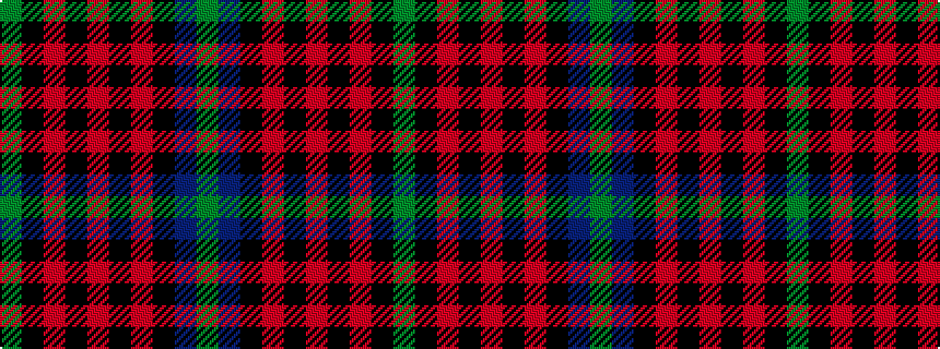 idealised woven sample of pattern GBKRKRKRKG