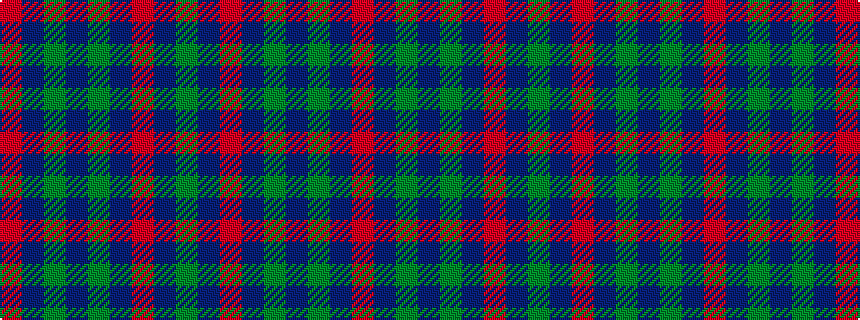 idealised woven sample of pattern GBRBGBGBR