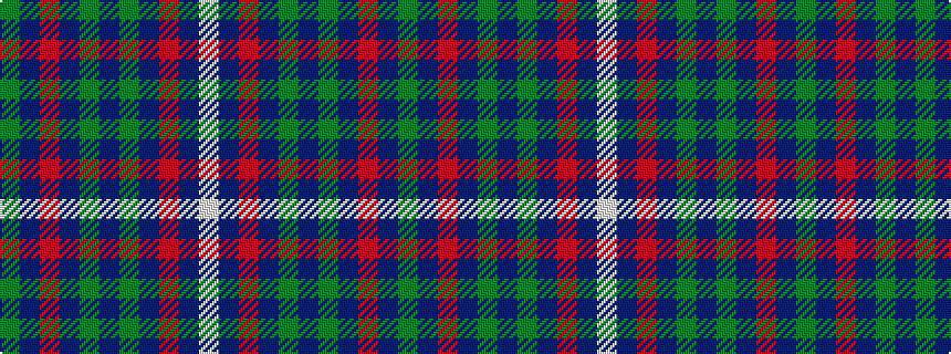 idealised woven sample of pattern GBRBGBGBRBW