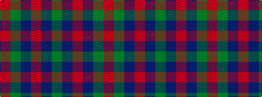 idealised woven sample of pattern GBRBGR