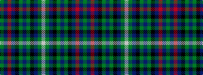 idealised woven sample of pattern GBRBKGBGKBGW