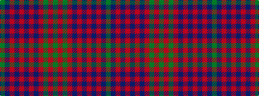 idealised woven sample of pattern GBRBRBRBRGRG