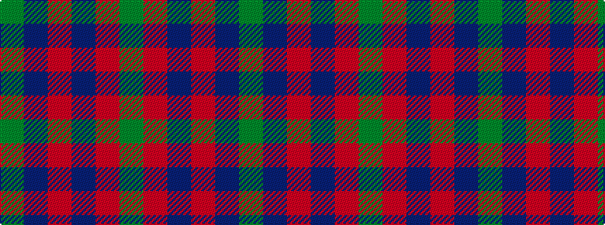 idealised woven sample of pattern GBRBRG