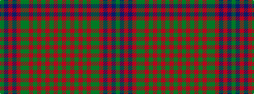 idealised woven sample of pattern GBRBRGGRGRGRGRG