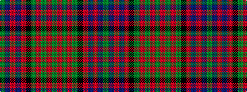 idealised woven sample of pattern GBRBRKGRGRG