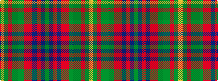 idealised woven sample of pattern GBRBRRGGGRGY