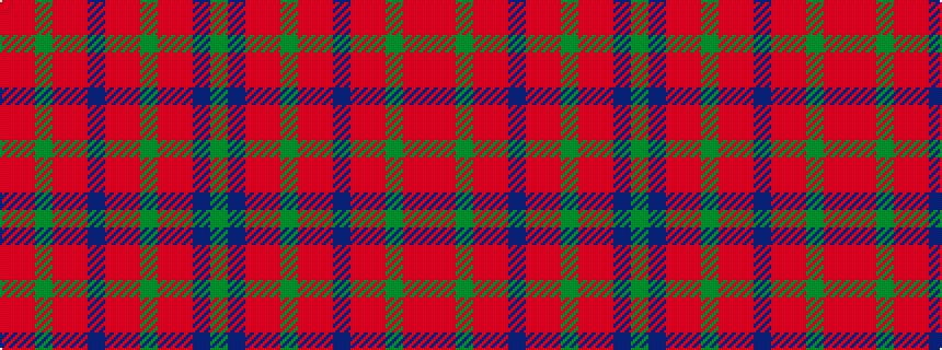 idealised woven sample of pattern GBRRGRRBRRGRR
