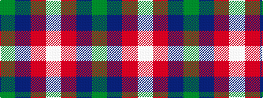 idealised woven sample of pattern GBRW