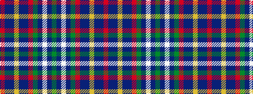 idealised woven sample of pattern GBWBGRBBYBBR