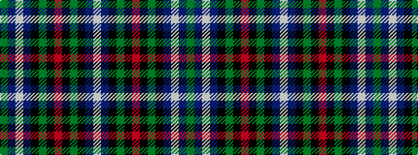 idealised woven sample of pattern GBWBKGKRKGKBW